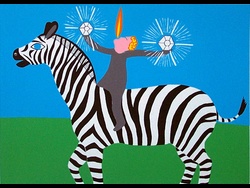 Two Diamonds Make A Zebra Print