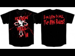 Flying Devil Cross Black T