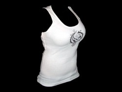 Opeth Logo White Wifebeater